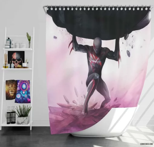 Spider-Man 2099 Future Marvel Hero Comic Shower Curtain