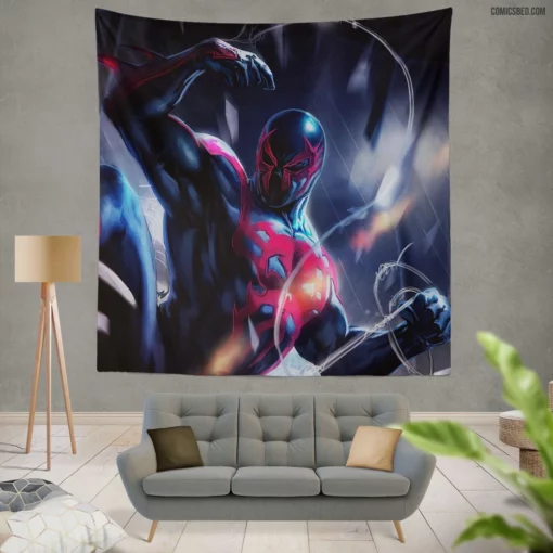 Spider-Man 2099 Futuristic Chronicles Comic Wall Tapestry