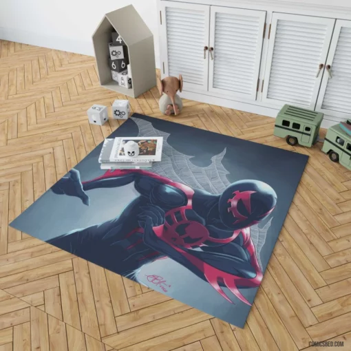 Spider-Man 2099 Futuristic Web-Slinger Comic Rug 1