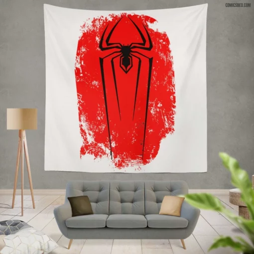 Spider-Man Arachnid Hero Triumphs Comic Wall Tapestry