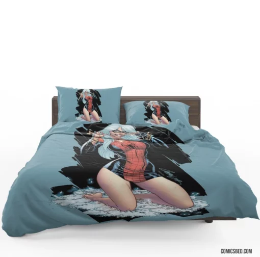 Spider-Man & Black Cat Duo Comic Bedding Set