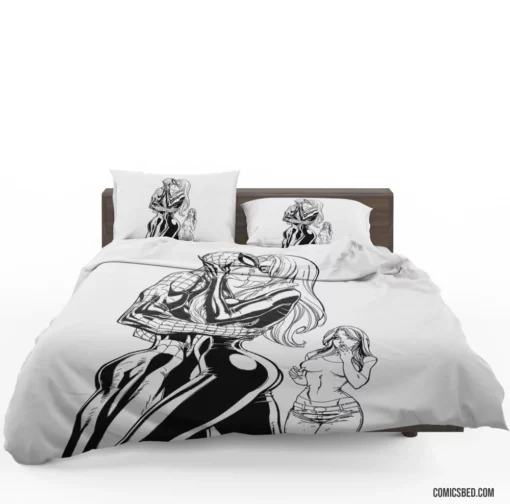 Spider-Man & Black Cat Mary Jane Watson Comic Bedding Set