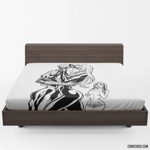 Spider-Man & Black Cat Mary Jane Watson Comic Fitted Sheet