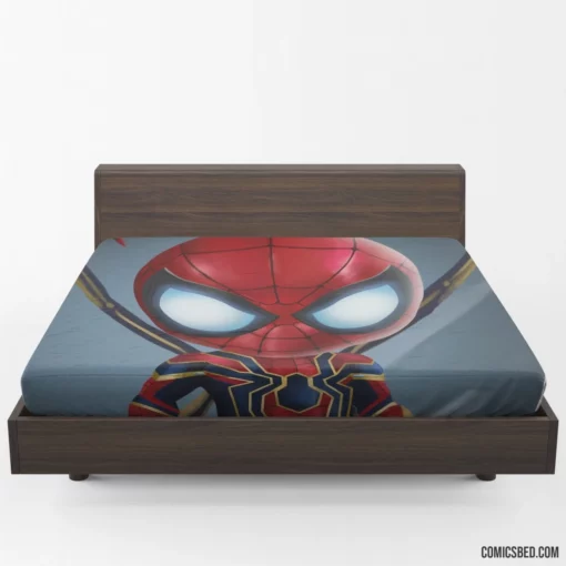 Spider-Man Chibi Iron Spider Marvel Duo Comic Fitted Sheet