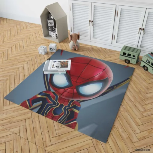 Spider-Man Chibi Iron Spider Marvel Duo Comic Rug 1