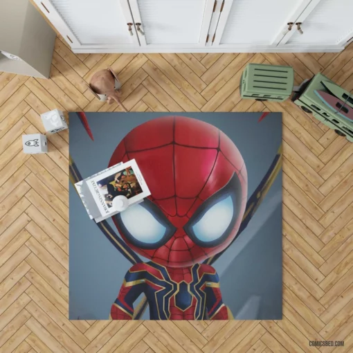 Spider-Man Chibi Iron Spider Marvel Duo Comic Rug