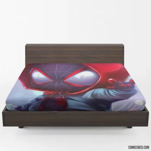 Spider-Man Chibi Marvel Mini Hero Comic Fitted Sheet