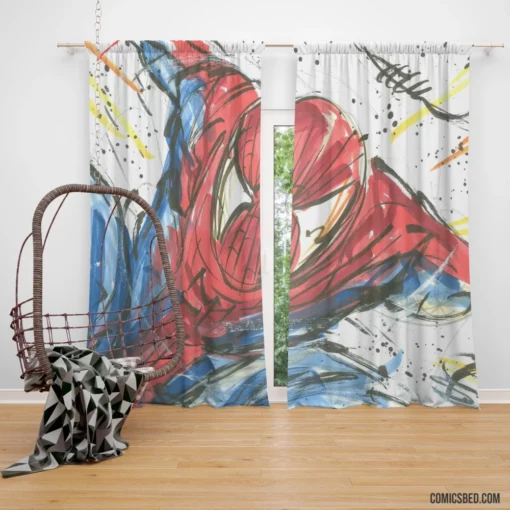 Spider-Man Chronicles Amazing Adventures Comic Curtain