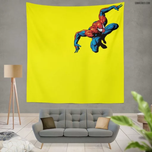 Spider-Man City Guardian Swings Comic Wall Tapestry