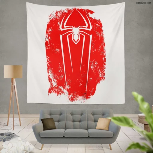 Spider-Man City Guardian Swings On Comic Wall Tapestry