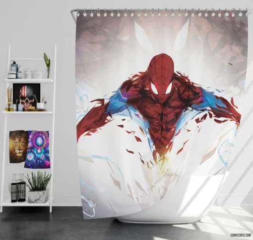 Spider-Man Clone Conspiracy Unveiled Comic Shower Curtain