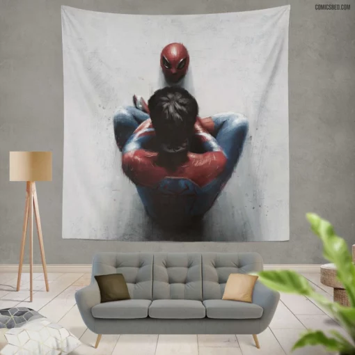 Spider-Man DC Encounter Marvel Hero Comic Wall Tapestry