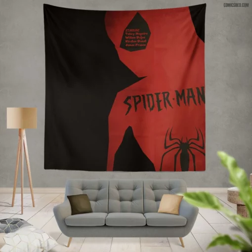 Spider-Man Endless Web-Slinging Feats Comic Wall Tapestry