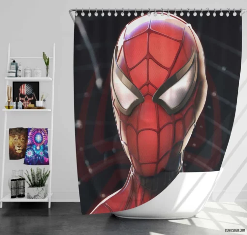 Spider-Man Final Illusion Comic Shower Curtain