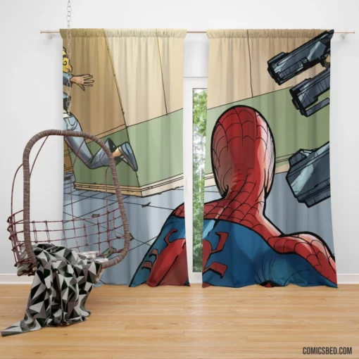 Spider-Man Friendly Neighborhood Hero Comic Curtain