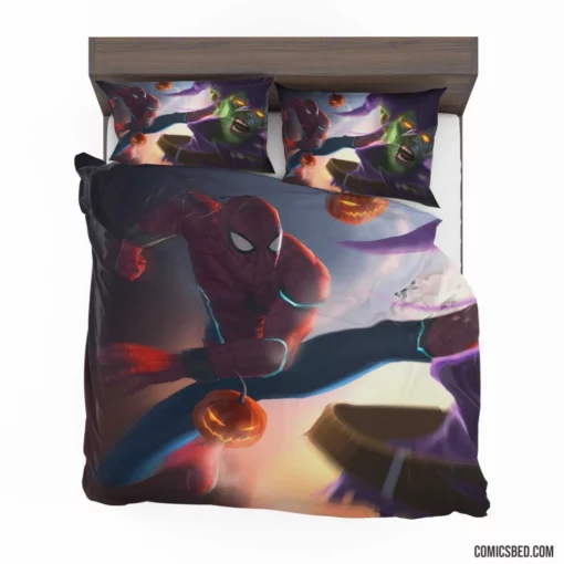 Spider-Man Green Goblin Classic Rivalry Comic Bedding Set 1