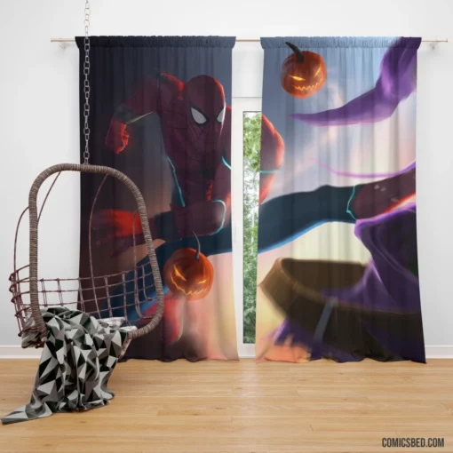 Spider-Man Green Goblin Classic Rivalry Comic Curtain