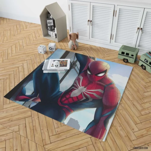 Spider-Man Guardian of the Big Apple Comic Rug 1