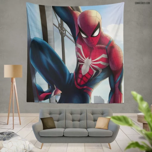 Spider-Man Guardian of the Big Apple Comic Wall Tapestry