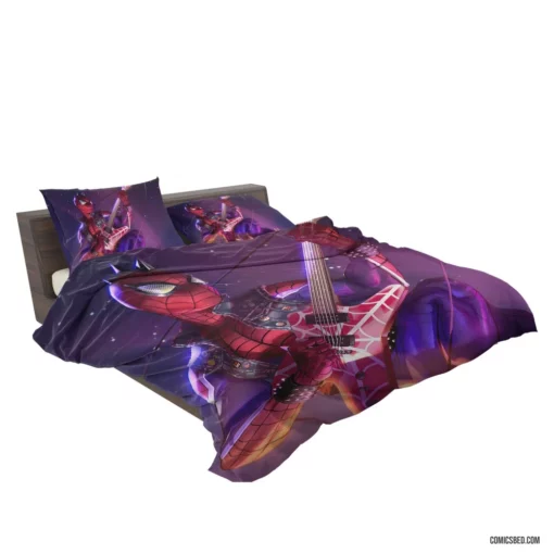 Spider-Man Guitar Marvel Hero Comic Bedding Set 2