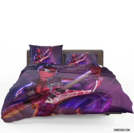 Spider-Man Guitar Marvel Hero Comic Bedding Set