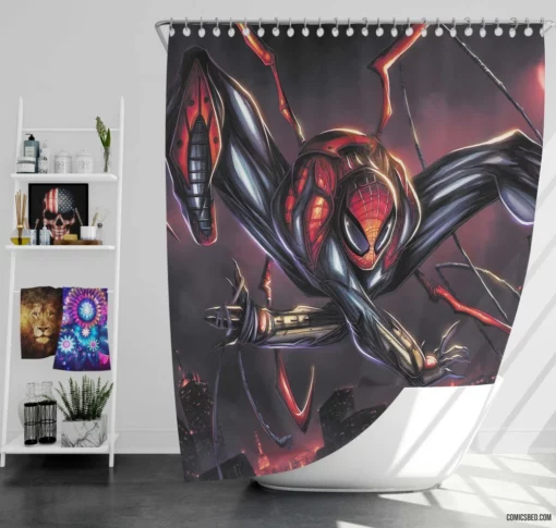 Spider-Man Hero Reborn Comic Shower Curtain