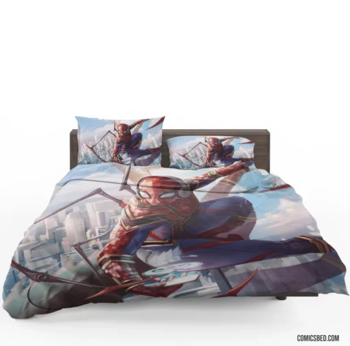 Spider-Man Iron Spider Dual Identity Comic Bedding Set