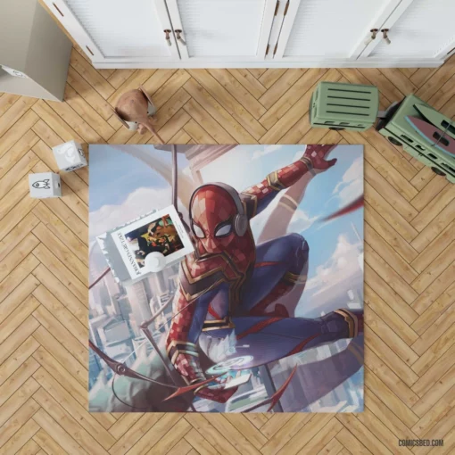 Spider-Man Iron Spider Dual Identity Comic Rug