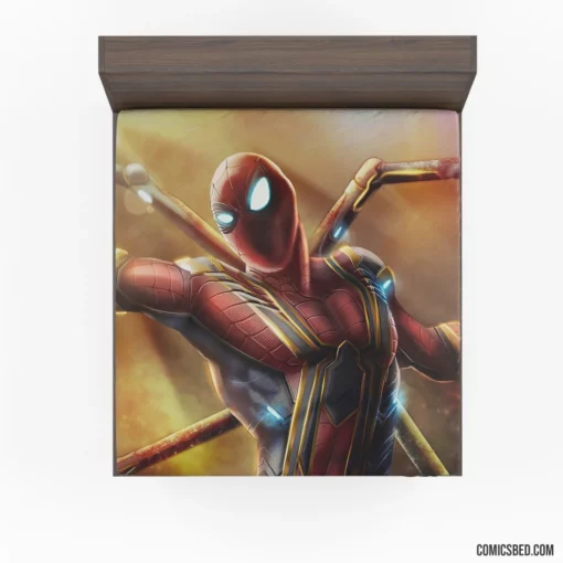 Spider-Man Iron Spider Marvel Avenger Comic Fitted Sheet 1