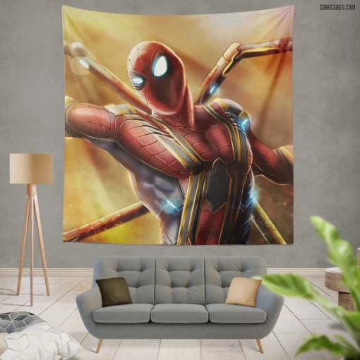 Spider-Man Iron Spider Marvel Avenger Comic Wall Tapestry