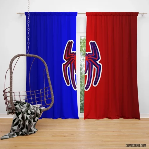 Spider-Man Logo Marvel Symbolic Hero Comic Curtain