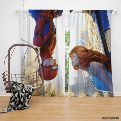 Spider-Man Love Couple Marvel Duo Comic Curtain