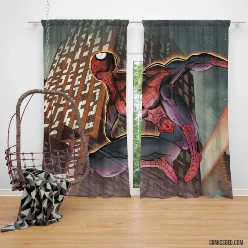 Spider-Man Marvel Adventures Epic Heroics Comic Curtain