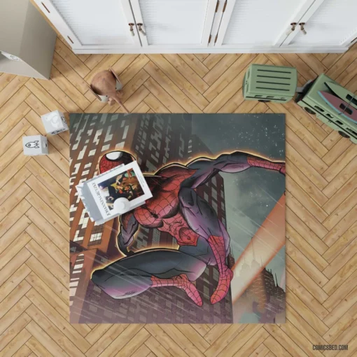 Spider-Man Marvel Adventures Epic Heroics Comic Rug