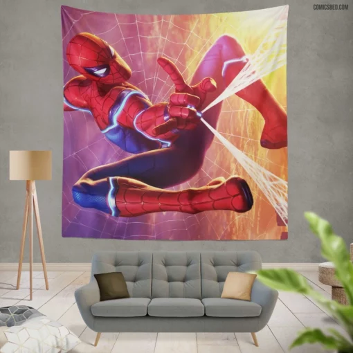 Spider-Man Marvel Adventures Unfold Comic Wall Tapestry