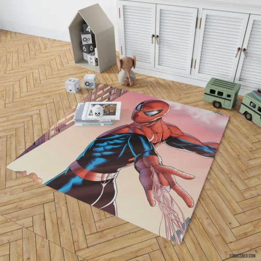 Spider-Man Marvel Adventures Unstoppable Hero Comic Rug 1