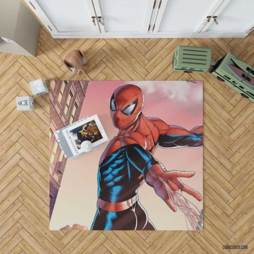 Spider-Man Marvel Adventures Unstoppable Hero Comic Rug