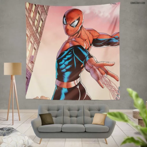 Spider-Man Marvel Adventures Unstoppable Hero Comic Wall Tapestry