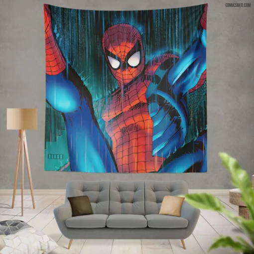 Spider-Man Marvel Chronicles Heroic Journeys Comic Wall Tapestry