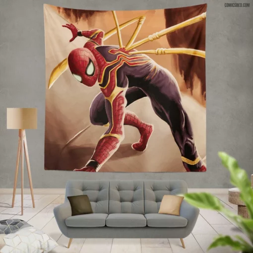 Spider-Man Marvel Dynamic Heroics Comic Wall Tapestry