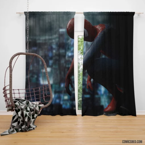 Spider-Man Marvel Dynamic Webbed Hero Comic Curtain