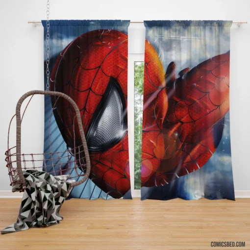 Spider-Man Marvel Heroic Exploits Comic Curtain