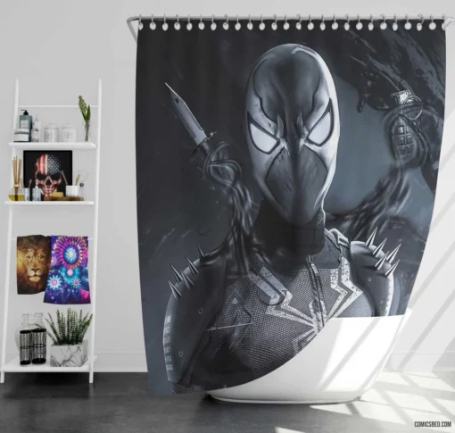 Spider-Man Marvel Legacy Unveiled Comic Shower Curtain