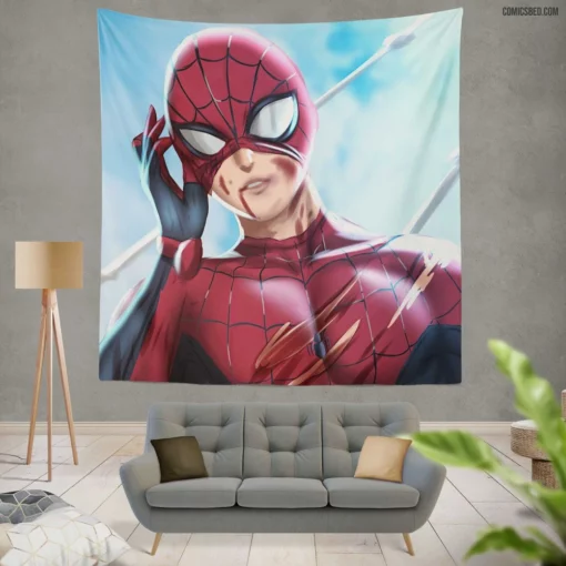 Spider-Man Marvel Legendary Web-Slinger Comic Wall Tapestry