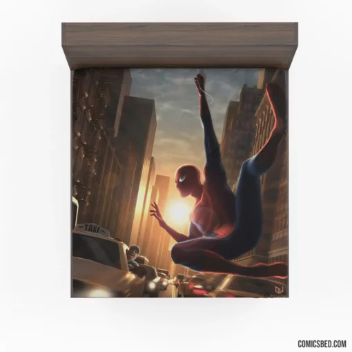 Spider-Man Marvel Quests Heroic Feats Comic Fitted Sheet 1