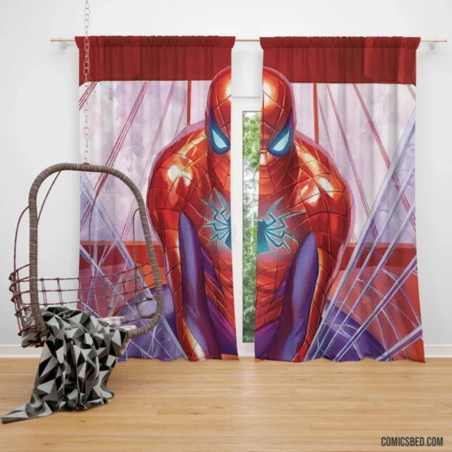 Spider-Man Marvel Quests Timeless Hero Comic Curtain