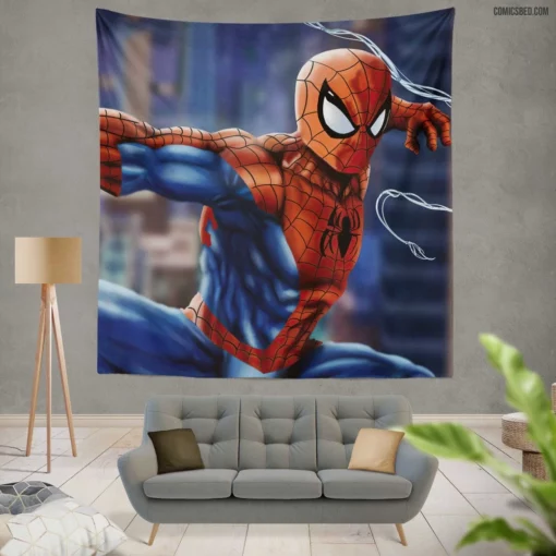 Spider-Man Marvel Timeless Heroics Comic Wall Tapestry