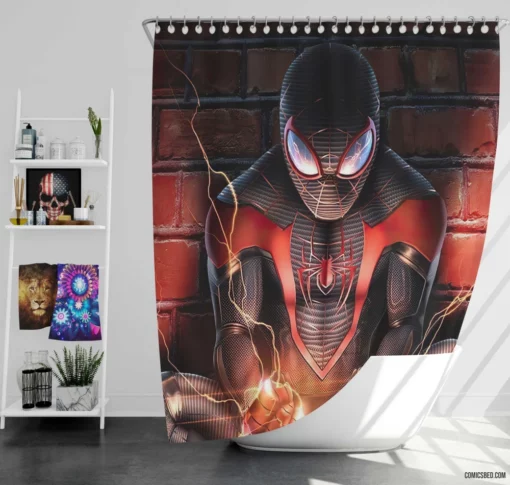 Spider-Man Marvel Web-Hero Comic Shower Curtain