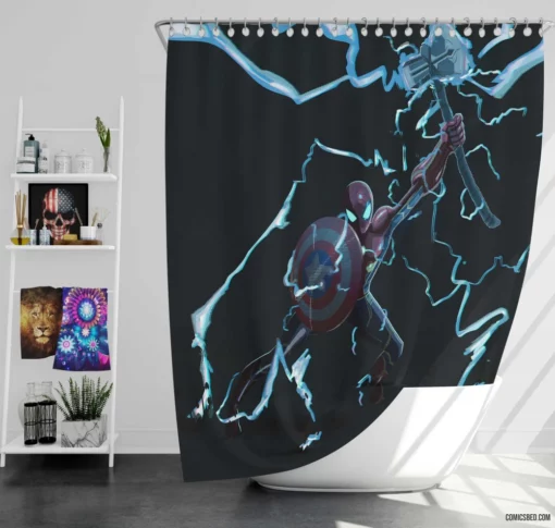 Spider-Man Marvel Web-Slinging Hero Comic Shower Curtain