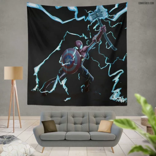 Spider-Man Marvel Web-Slinging Hero Comic Wall Tapestry